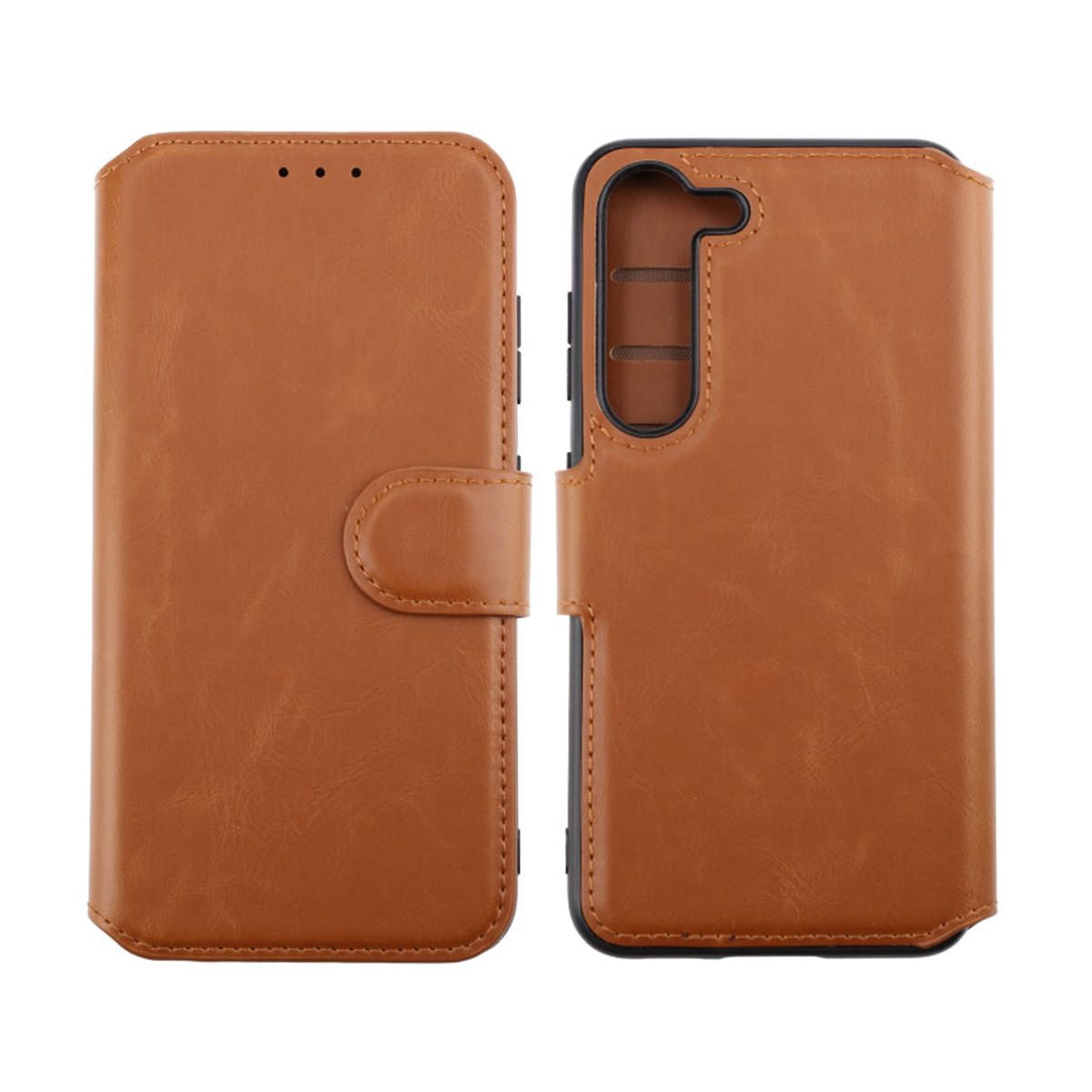 Samsung Galaxy S23 5G Plånboksfodral Extra Kortfack Rvelon - Brun image 3