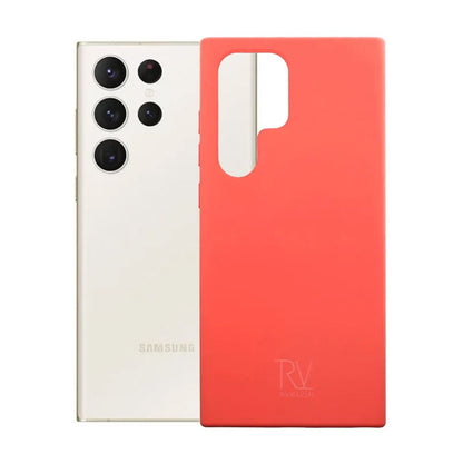 Samsung Galaxy S23 Ultra Silikonskal Rvelon - Rosa image 1