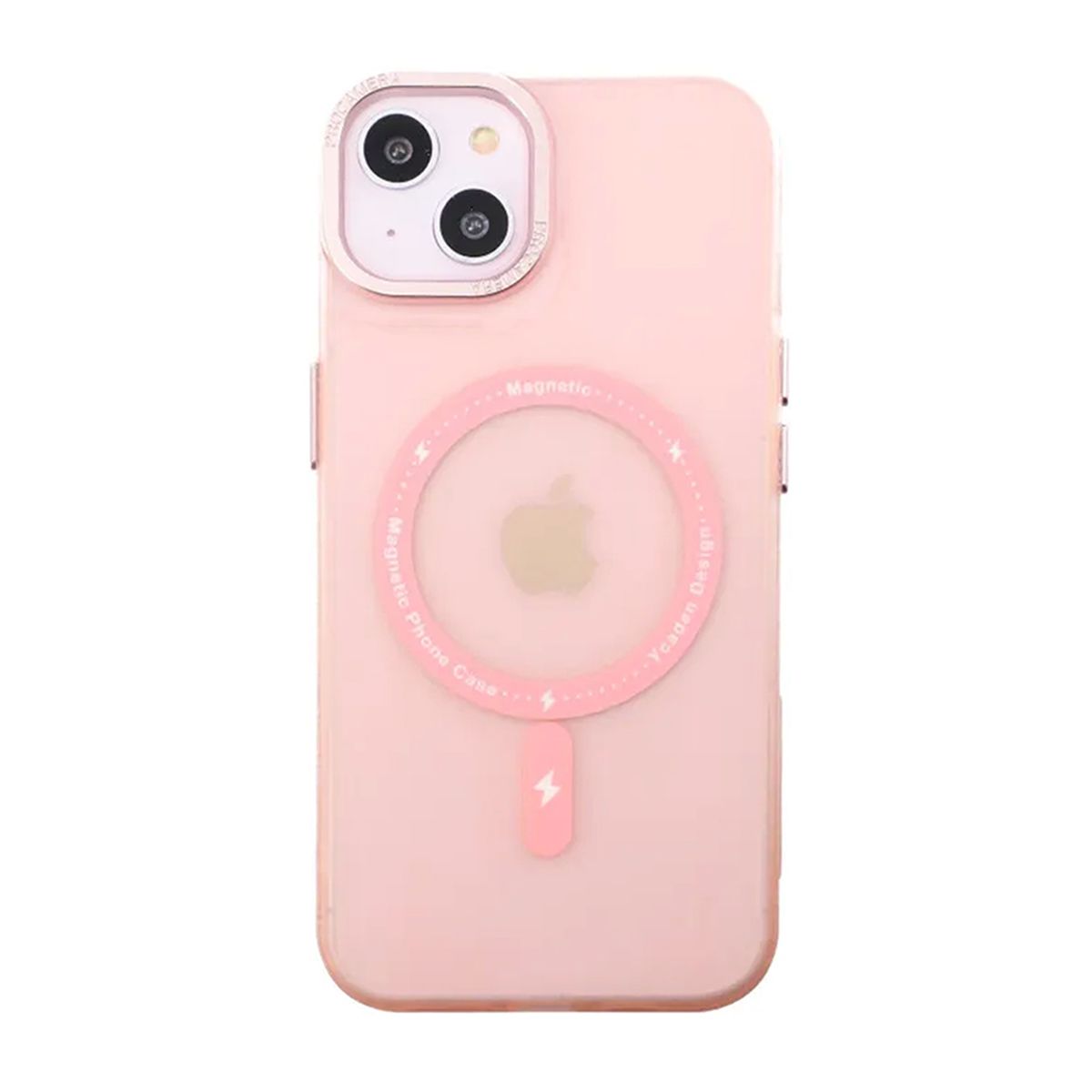 iPhone 14 Plus Mobilskal med MagSafe - Frostat Rosa image 2