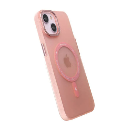 iPhone 14 Plus Mobilskal med MagSafe - Frostat Rosa image 4