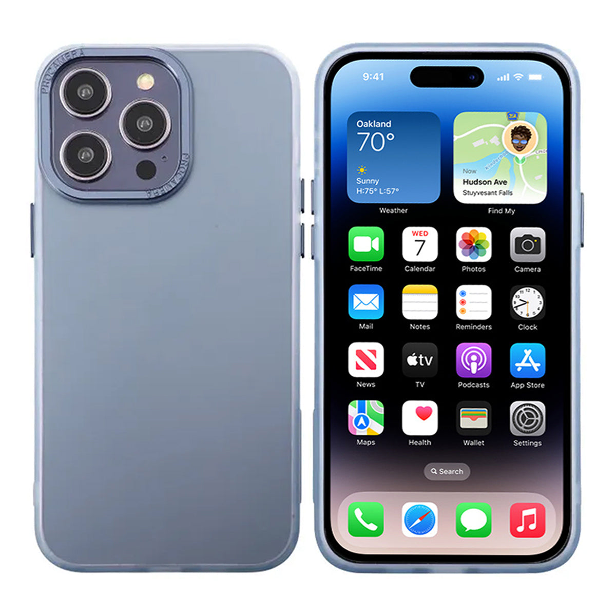 iPhone 13 Pro Max Mobilskal - Frostat Blå image 1