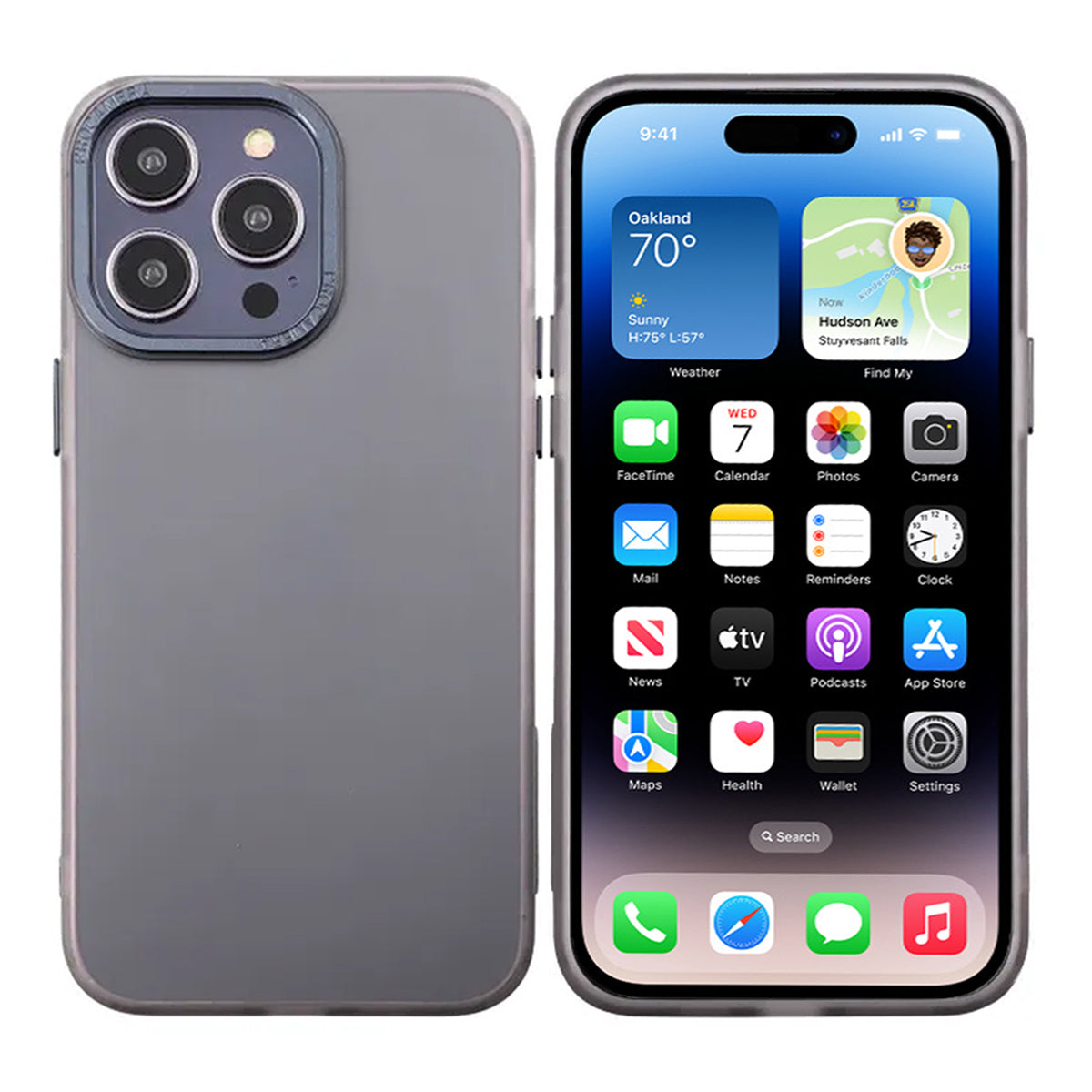 iPhone 13 Pro Max Mobilskal - Frostat Svart image 1