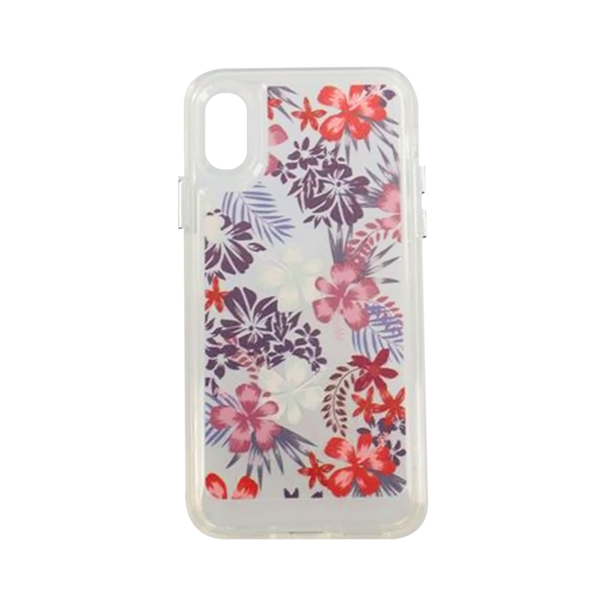 iPhone X/XS Mobilskal med motiv - Röda Blommar image 1