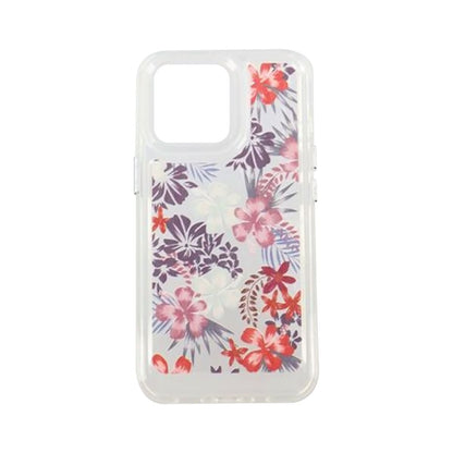 iPhone 14 Mobilskal med motiv - Röda Blommar image 1