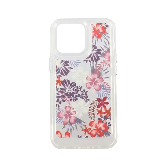 iPhone 14 Mobilskal med motiv - Röda Blommar image 1