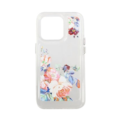 iPhone 14 Pro Mobilskal med motiv - Retro Blommor image 1