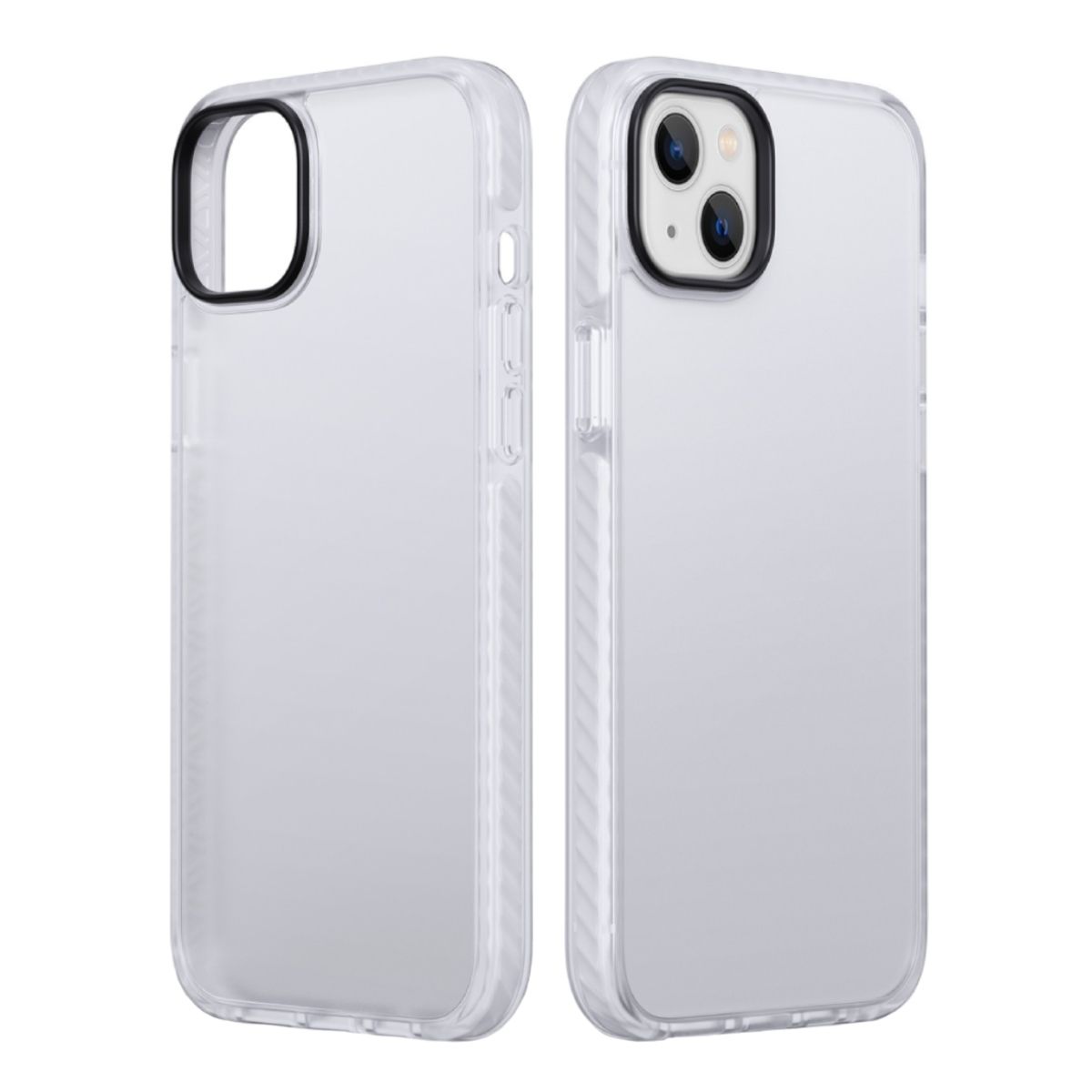 iPhone 14 Plus Stöttåligt TPU Mobilskal - Vit image 1