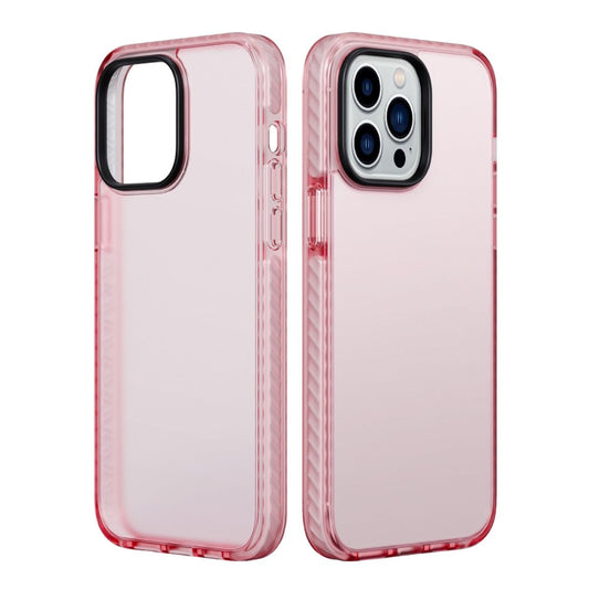 iPhone 14 Pro Stöttåligt TPU Mobilskal - Rosa image 1