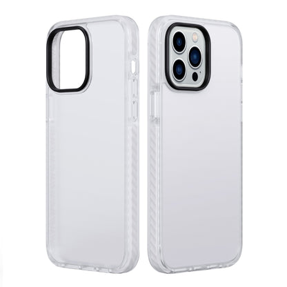 iPhone 14 Pro Max Stöttåligt TPU Mobilskal - Vit image 1