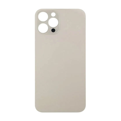 iPhone 14 Pro Max Baksida Glas med Självhäftande tejp - Guld image 2