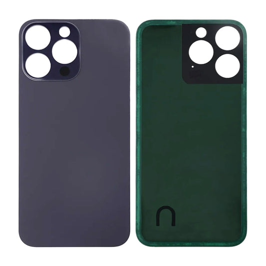 iPhone 14 Pro Max Baksida Glas med Självhäftande tejp - Lila image 1