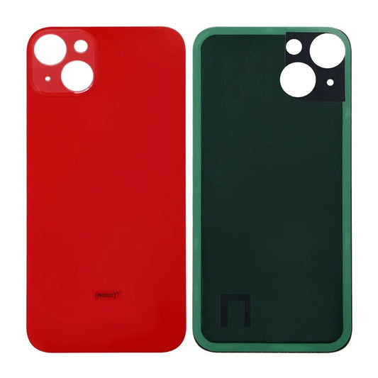 iPhone 14 Baksida Glas med Självhäftande tejp - Röd image 1