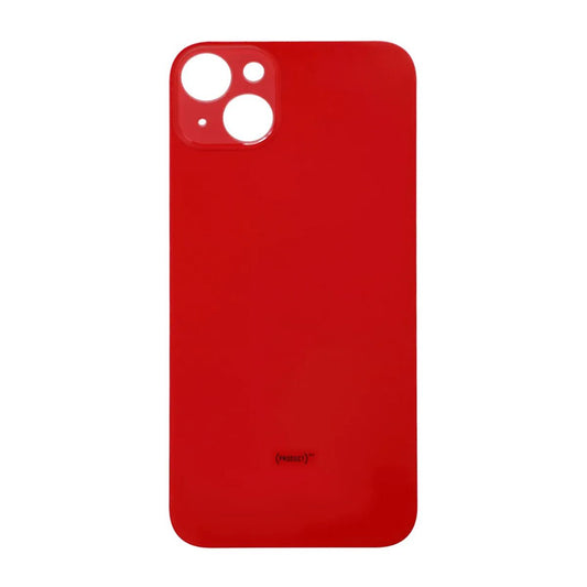 iPhone 14 Baksida Glas med Självhäftande tejp - Röd image 2