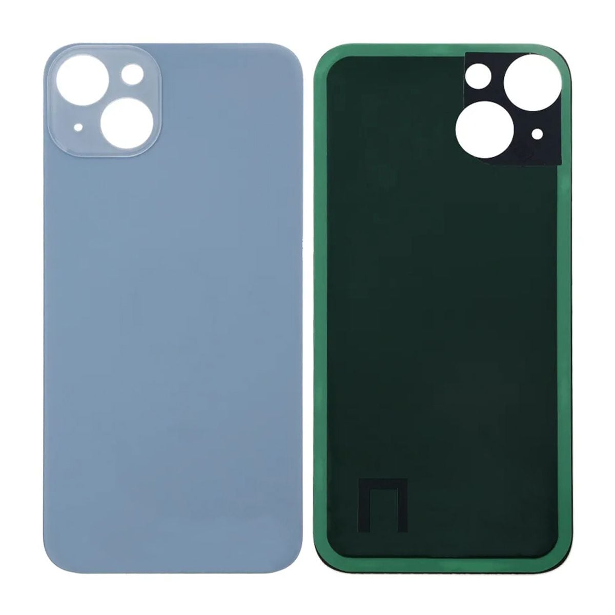 iPhone 14 Baksida Glas med Självhäftande tejp - Blå image 1