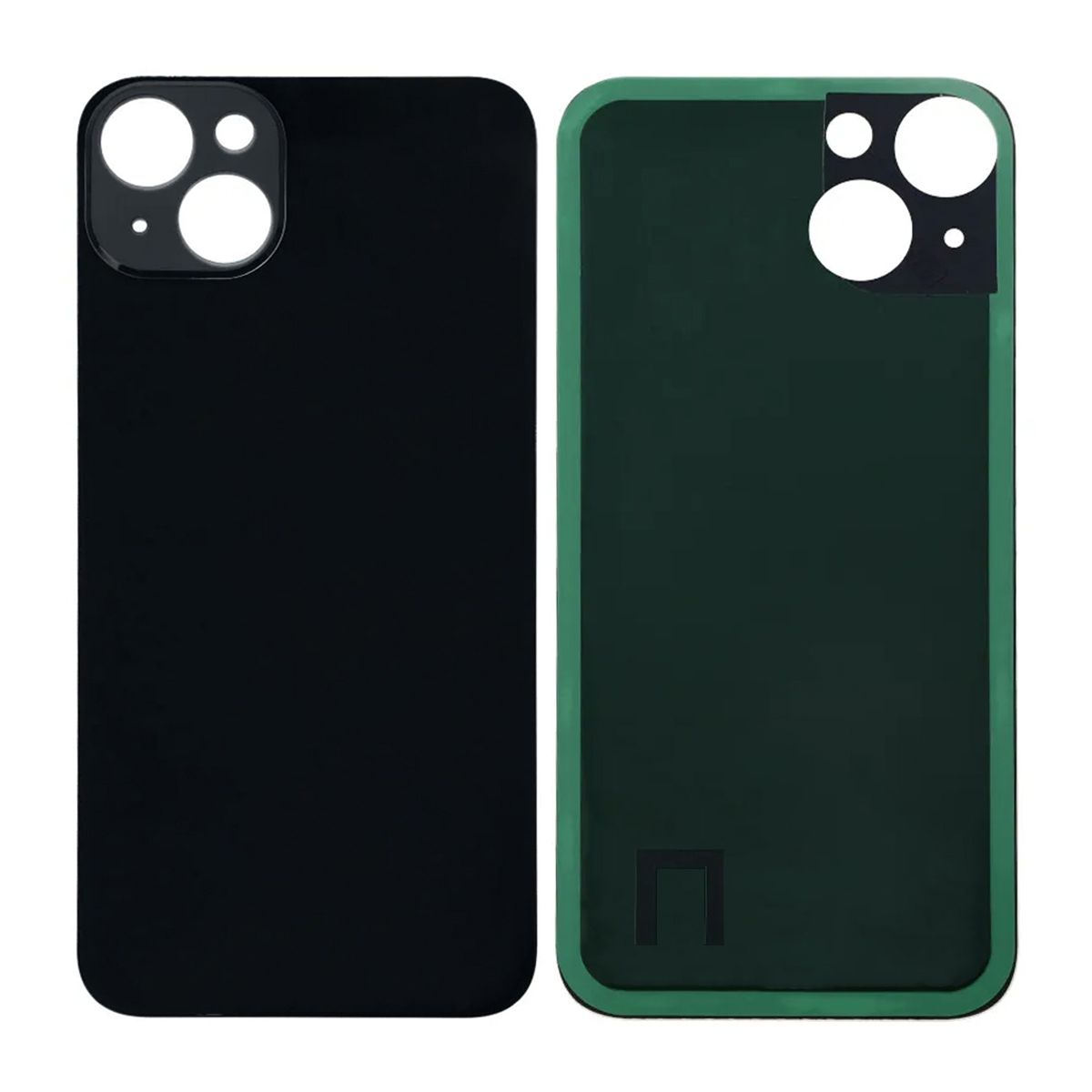 iPhone 14 Baksida Glas med Självhäftande tejp - Svart image 1