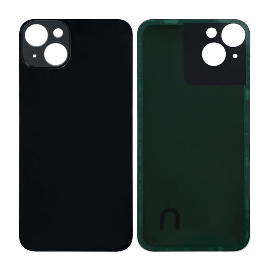 iPhone 14 Plus Baksida Glas med Självhäftande tejp - Svart image 1
