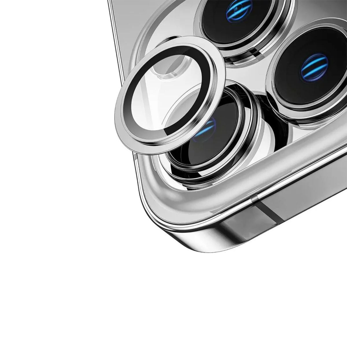 iPhone 14 Pro Kameralins med Ram - Silver image 4