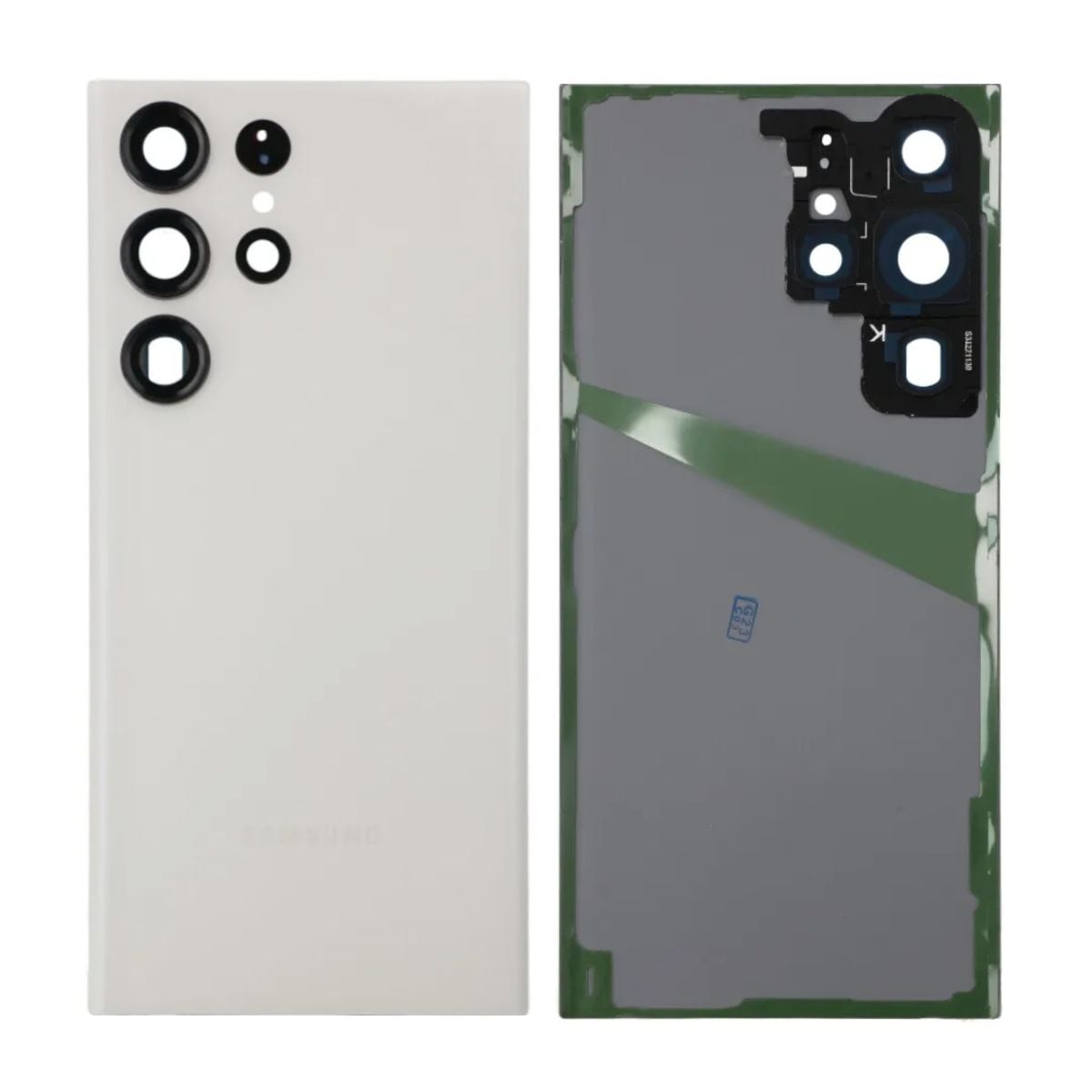 Samsung Galaxy S23 Ultra Baksida - Vit image 1