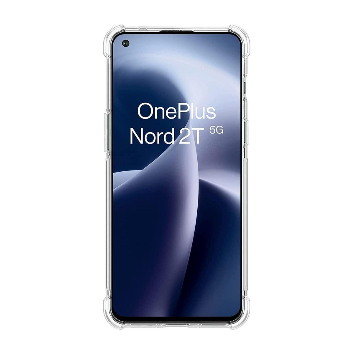 OnePlus Nord 2T Stöttåligt TPU Mobilskal - Transparent image 3