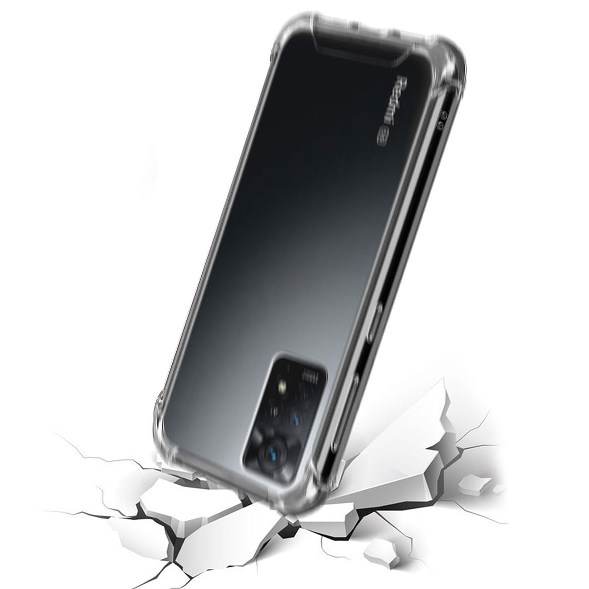 Xiaomi Redmi Note 11 Pro Stöttåligt TPU Mobilskal - Transparent image 4