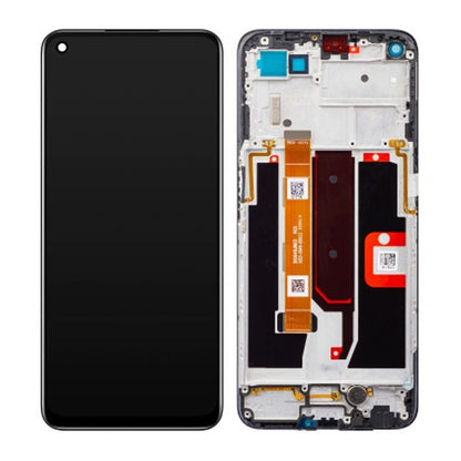 OPPO A74 5G Skärm med LCD Display & Ram Original - Svart image 1