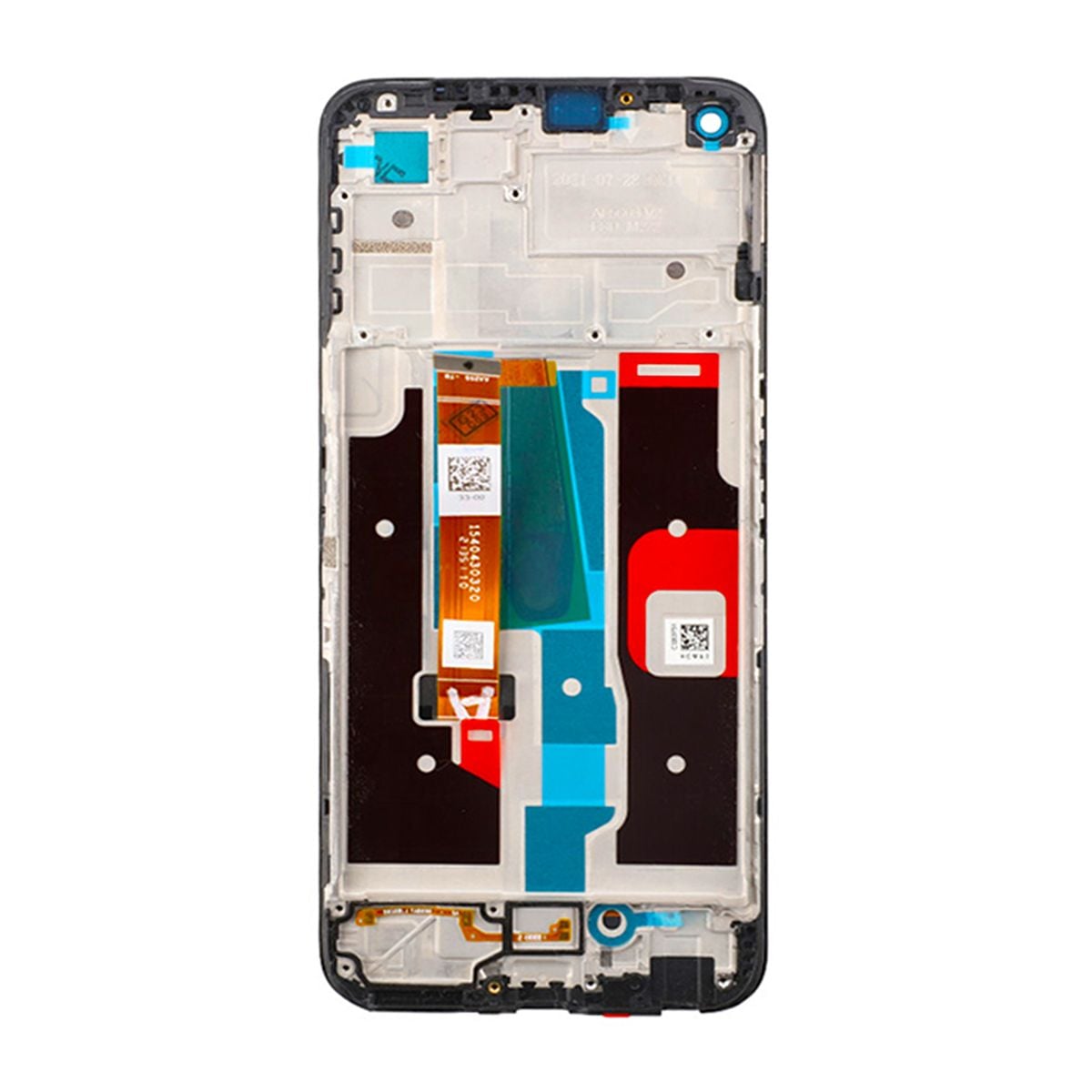 Realme Narzo 50 Skärm med LCD Display & Ram Original - Svart image 3