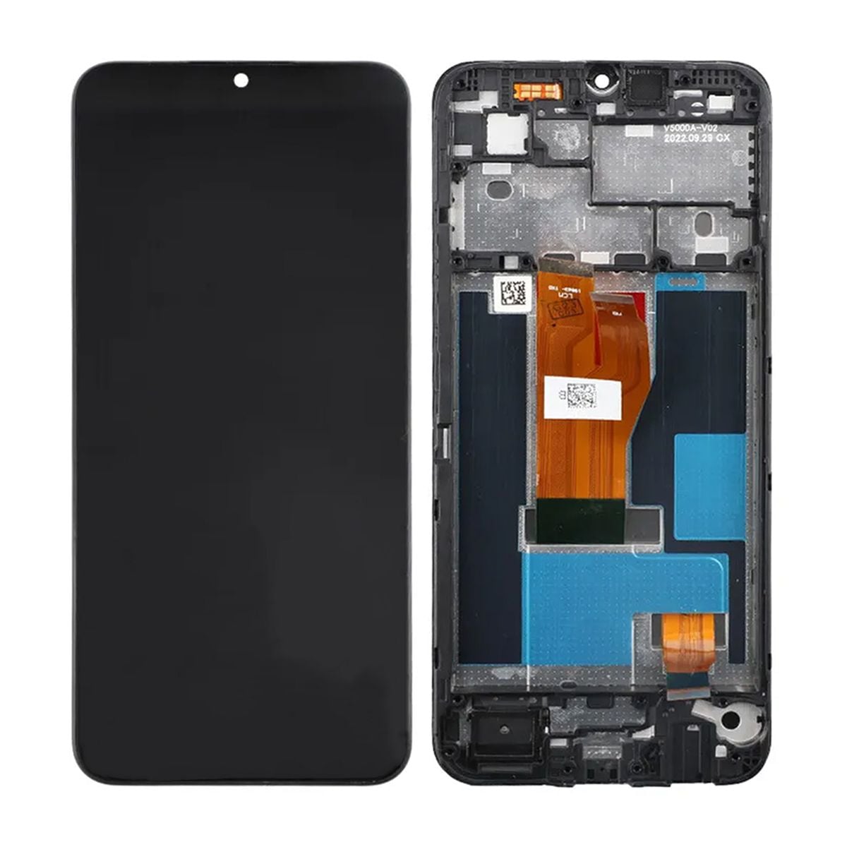 Realme C33 Skärm med LCD Display & Ram Original - Svart image 1