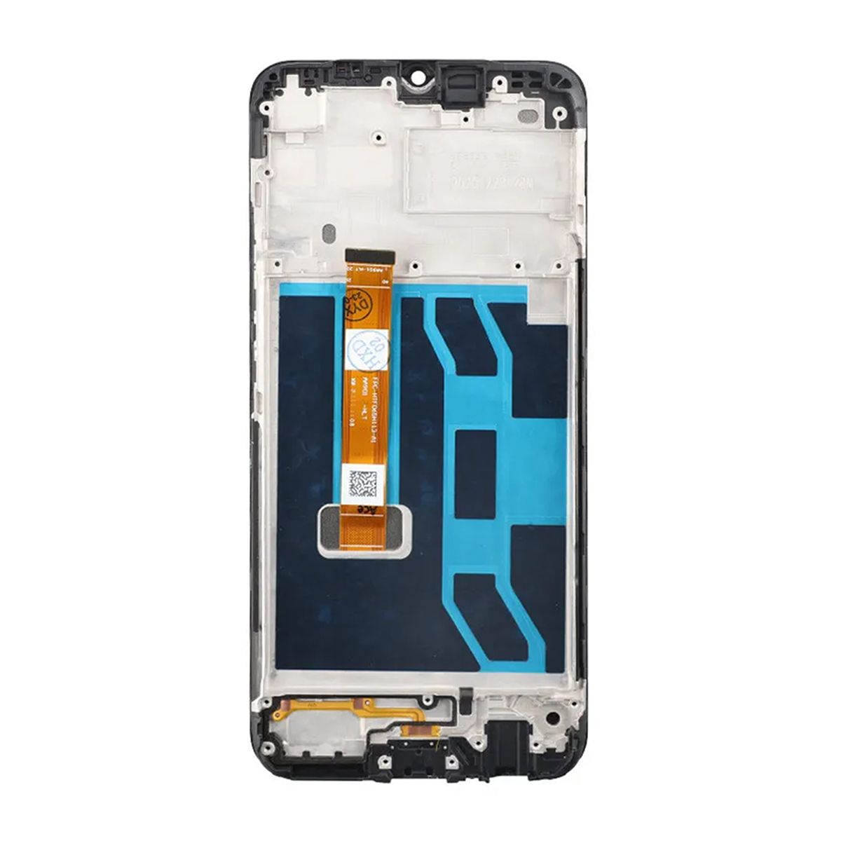 Realme Narzo 50A Skärm med LCD Display & Ram OEM - Svart image 3