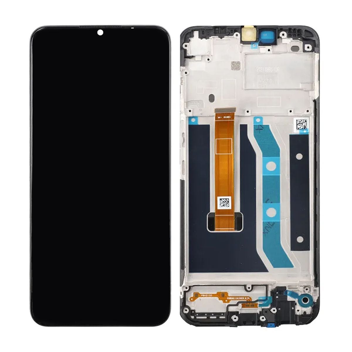 Realme C21y Skärm med LCD Display & Ram Original - Svart image 1