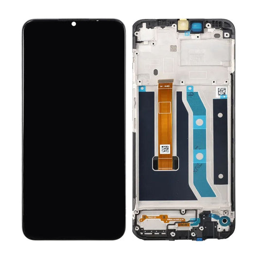 Realme C21y Skärm med LCD Display & Ram Original - Svart image 1