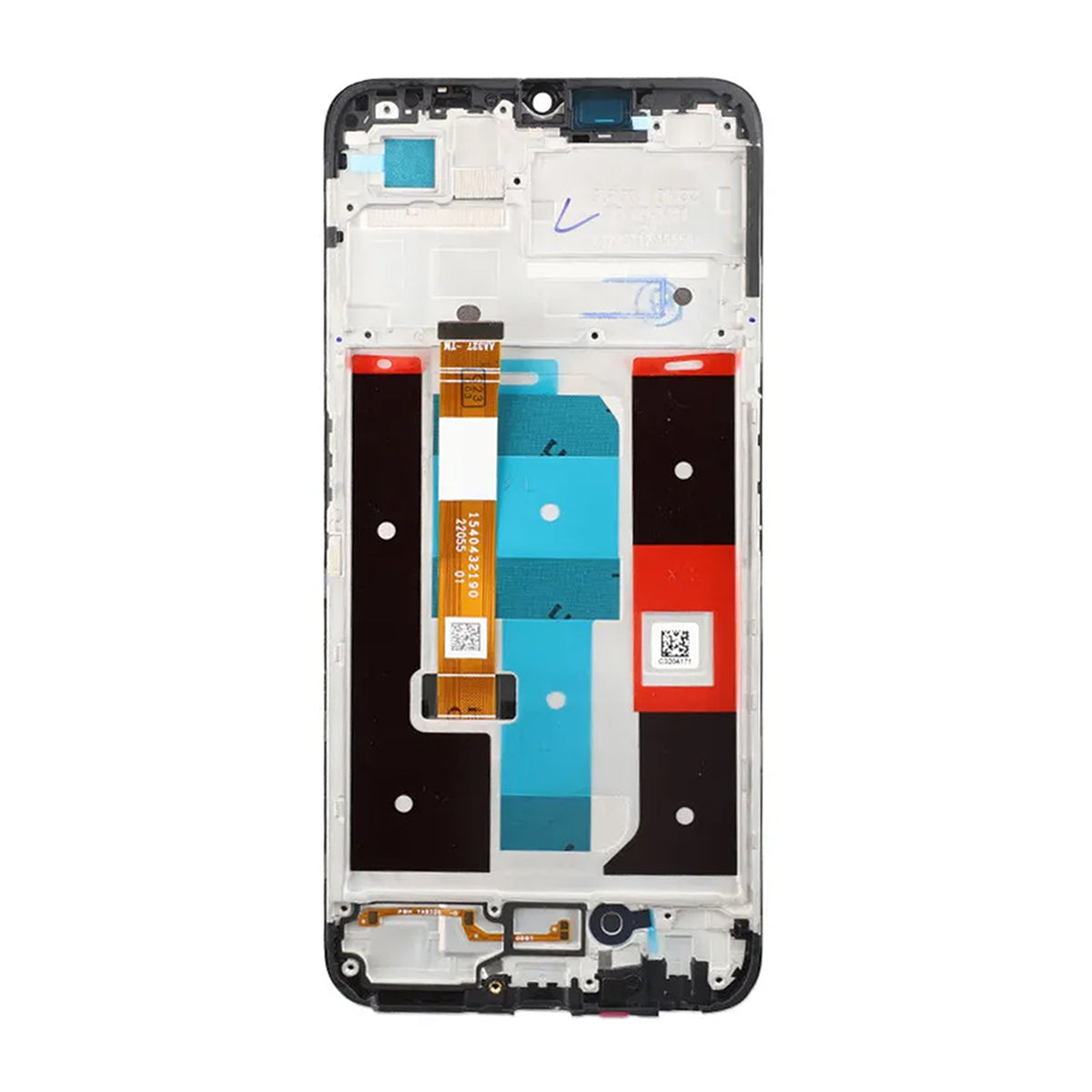 Realme C35 Skärm med LCD Display & Ram OEM - Svart image 3