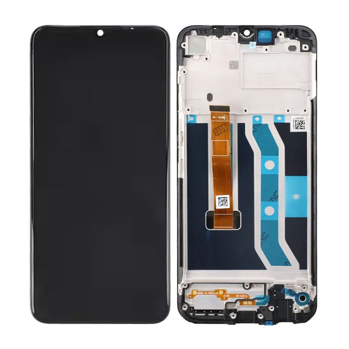 Realme C25y Skärm med LCD Display & Ram Original - Svart image 1