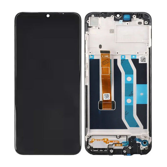 Realme C25y Skärm med LCD Display & Ram Original - Svart image 1