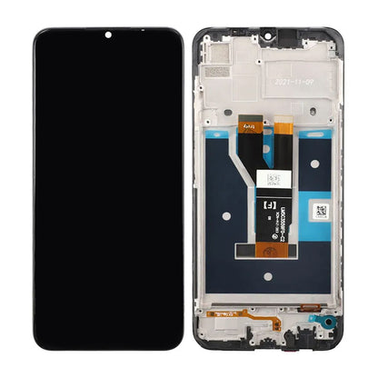 Realme Narzo 50i Skärm med LCD Display & Ram Original - Svart image 1