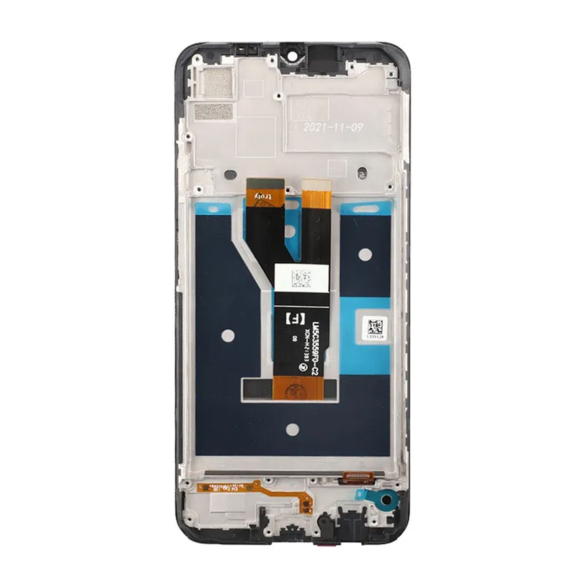Realme Narzo 50i Skärm med LCD Display & Ram Original - Svart image 3