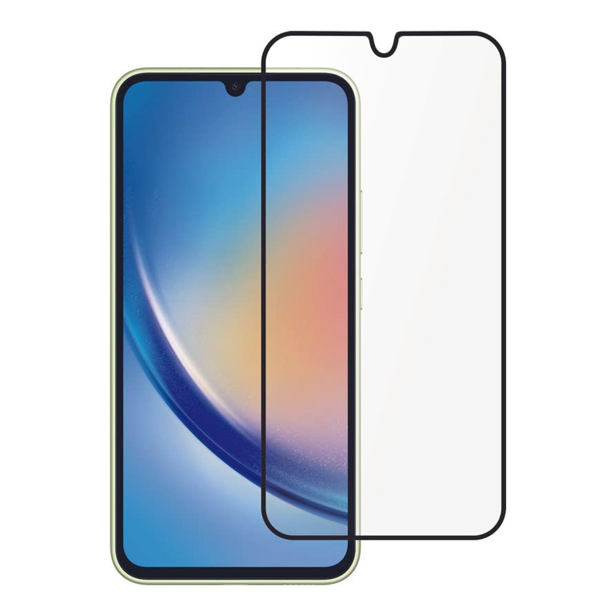Skärmskydd Samsung Galaxy A34 5G - 3D Härdat Glas - Svart image 5