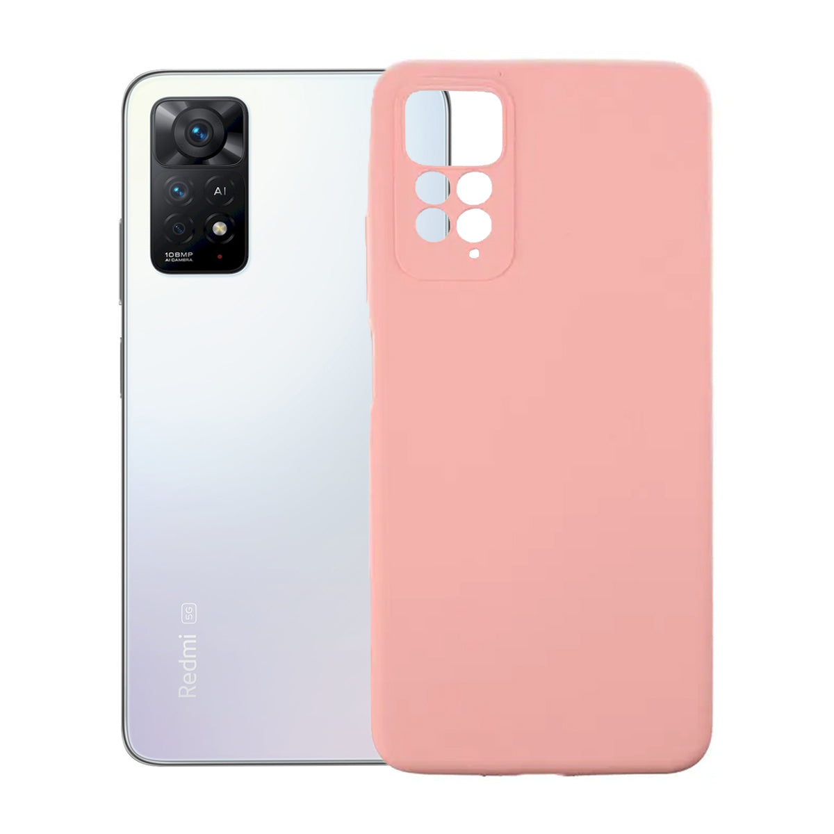 Xiaomi Redmi Note 11 Pro Silikonskal med Kameraskydd - Svart image 1