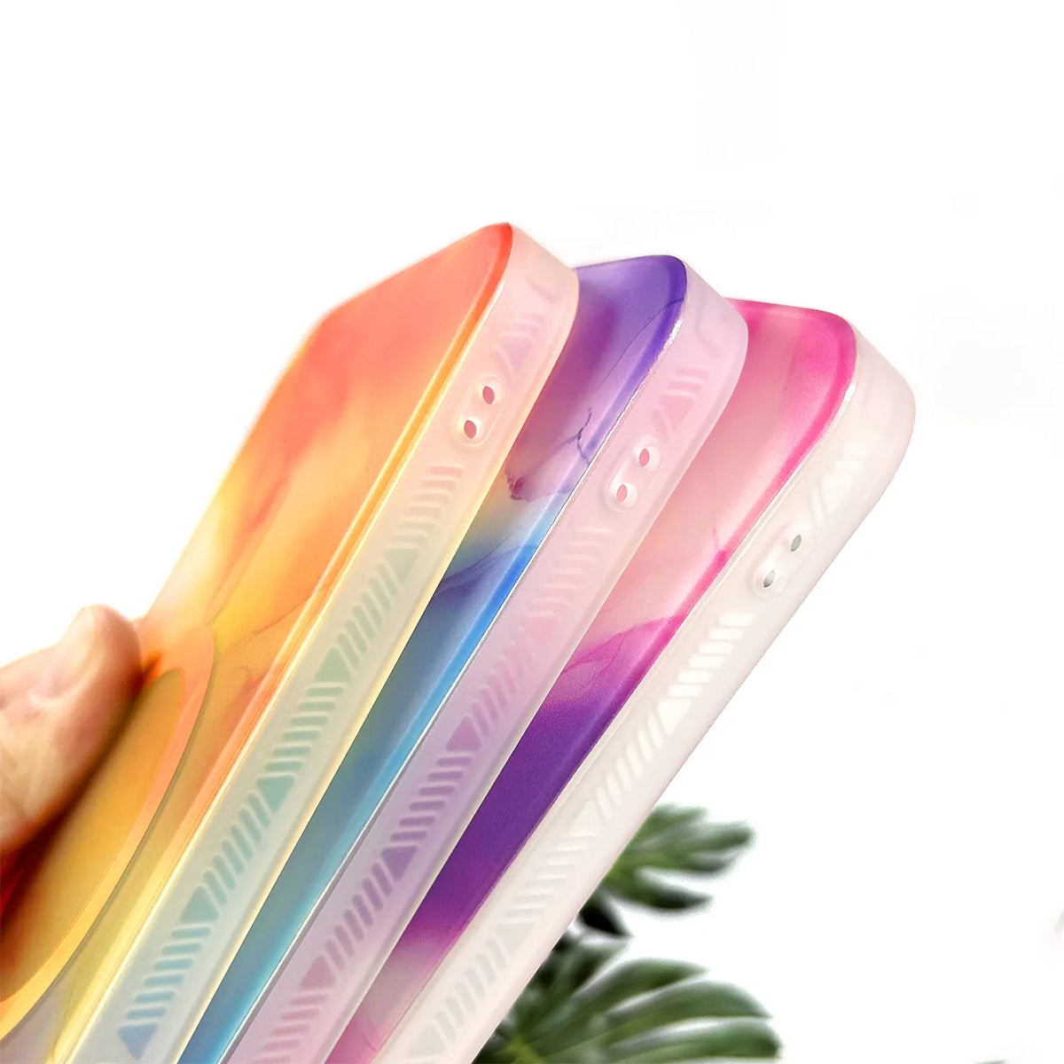 iPhone 13 Pro Max MagSafe Mobilskal - Orange Abstrakt image 4