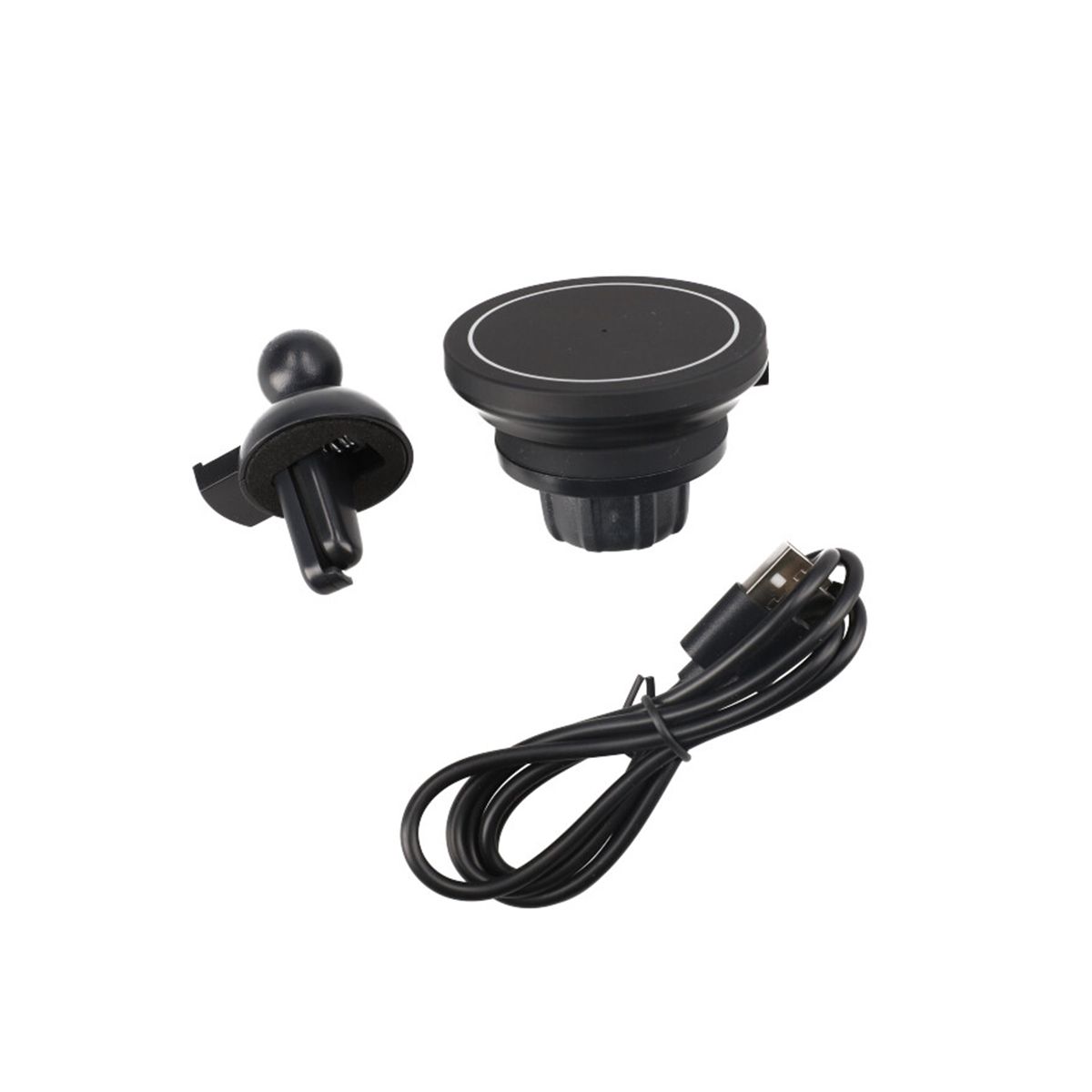 Trådlös Billaddare 15W Magnetisk - Svart image 3