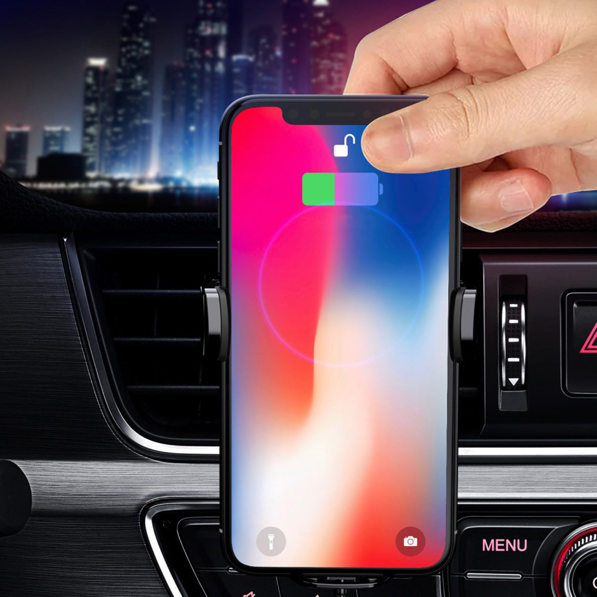 Bilhållare intelligent med Trådlös Laddning image 6