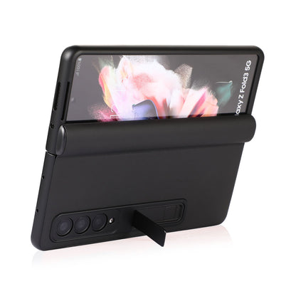 Samsung Galaxy Z Fold3 Mobilskal Fodral Läder - Svart image 3