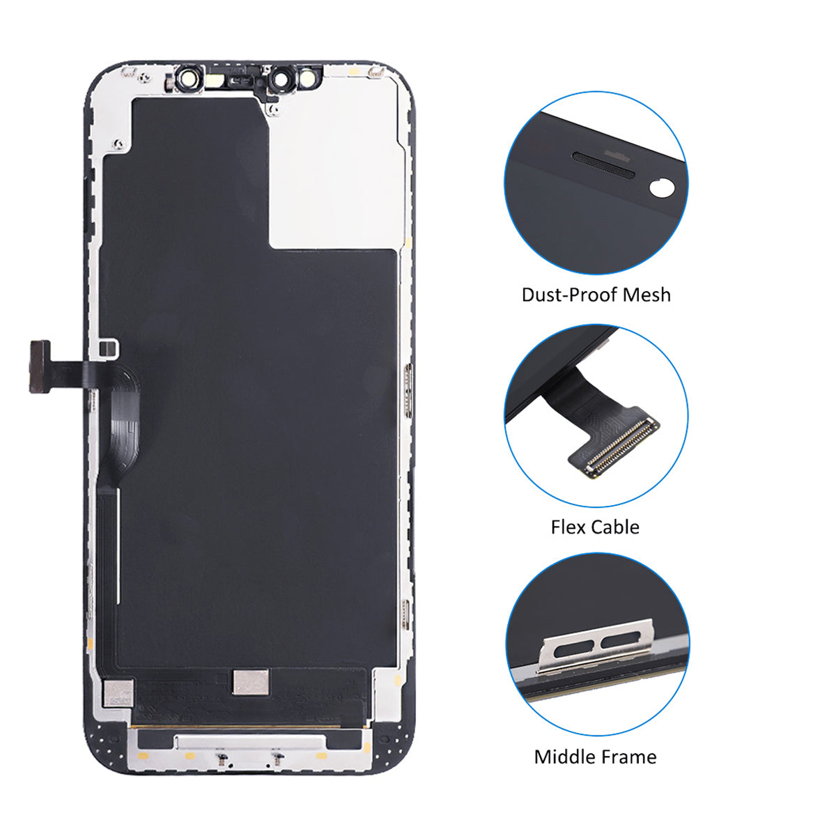 iPhone 12 Pro Max Skärm med LCD In-Cell RJ med IC Ersättning image 3
