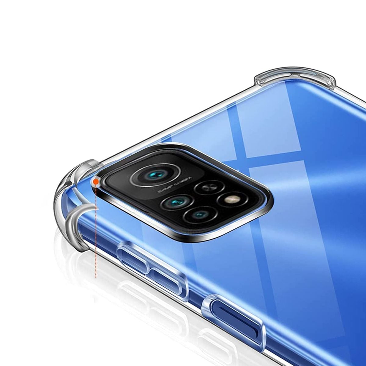 Xiaomi Mi 10T Stöttåligt Mobilskal - Transparent image 3