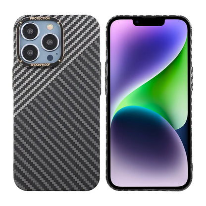 Kolfiber Skal iPhone 13 Pro - Svart & Vit image 1