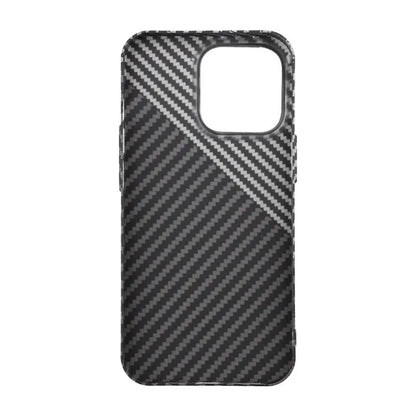 Kolfiber Skal iPhone 13 Pro - Svart & Vit image 4