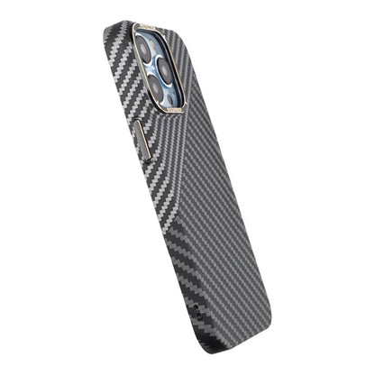 Kolfiber Skal iPhone 13 Pro - Svart & Vit image 5
