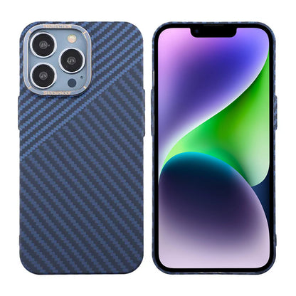 Kolfiber Skal iPhone 13 Pro - Blå & Grå image 1