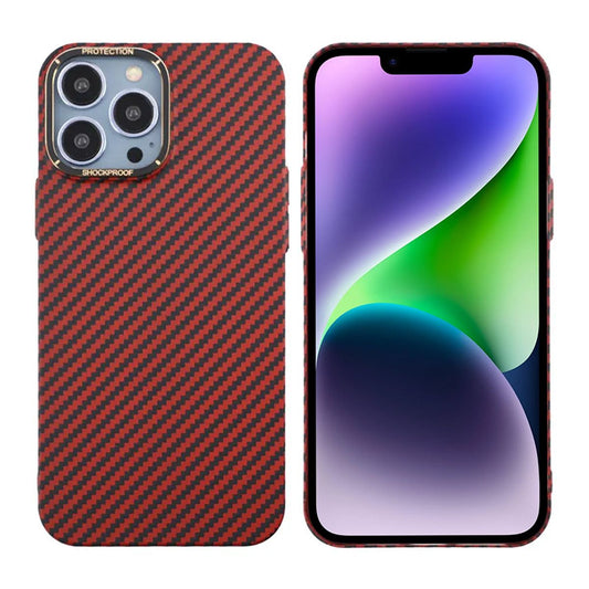 Kolfiber Skal iPhone 13 Pro Max - Röd image 1