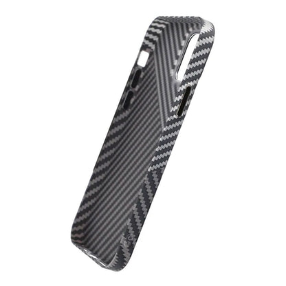 Kolfiber Skal iPhone 13 Pro Max - Svart & Vit image 5