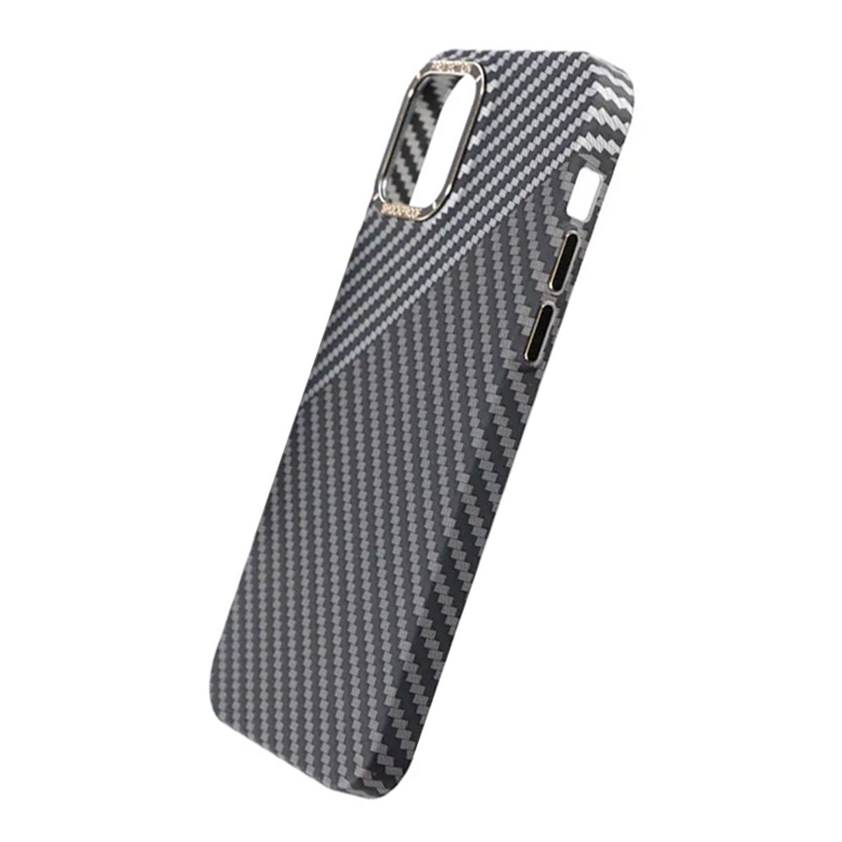 Kolfiber Skal iPhone 13 Pro Max - Svart & Vit image 6
